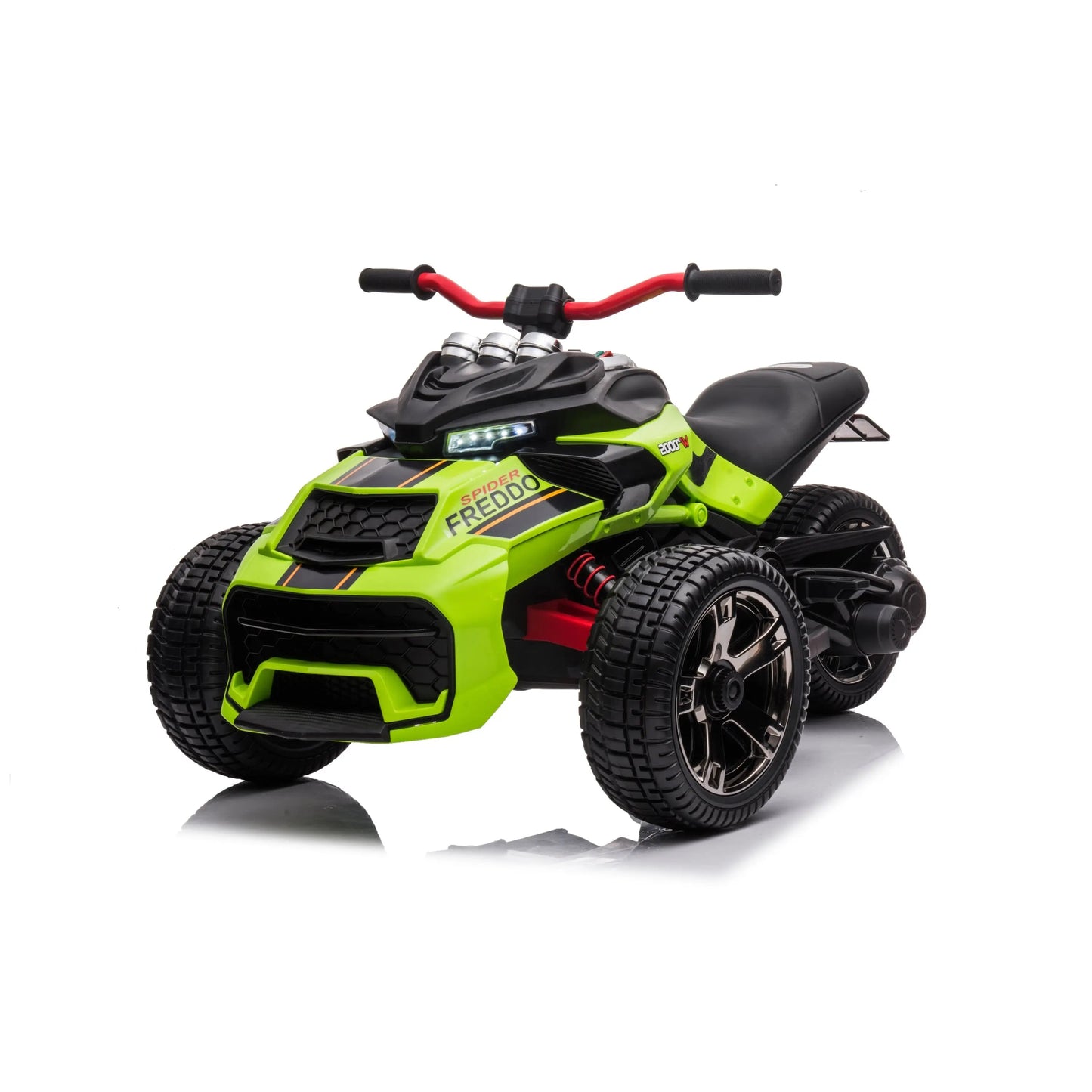 24V Freddo Spider 2 Seater Ride-On 3 Wheel Motorcycle Green