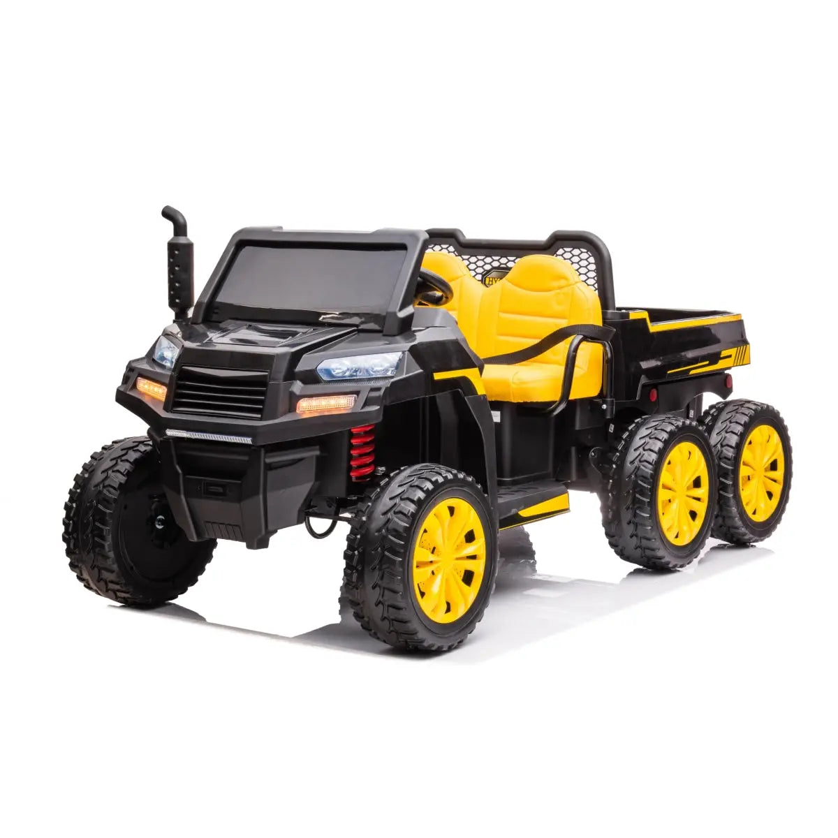 24V 6 Wheeler Freddo Tractor Trailer 2 Seater Ride-on with Dump Cart and Parental Remote - Collectors World Toys