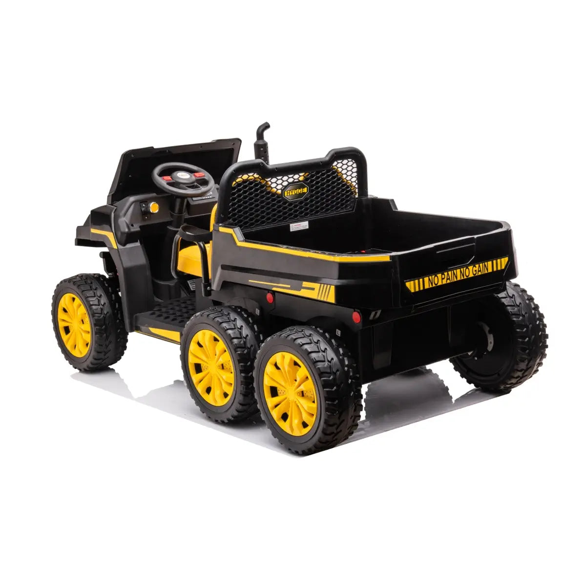 24V 6 Wheeler Freddo Tractor Trailer 2 Seater Ride-on with Dump Cart and Parental Remote - Collectors World Toys