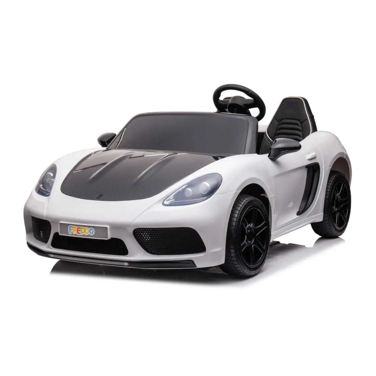48V Freddo Rocket: World's Fastest 2-Seater Kids' Ride-On with Advanced Brushless Motor & Precision Differential White