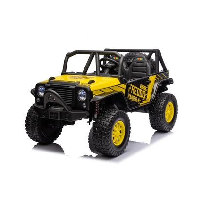 24V Jeep Freddo Raider 2 Seater Ride On Yellow