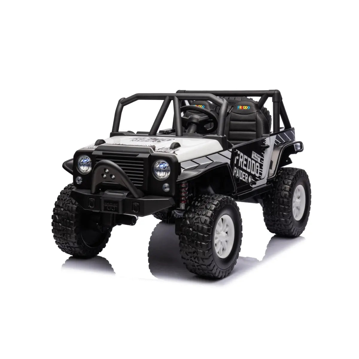 24V Jeep Freddo Raider 2 Seater Ride On White