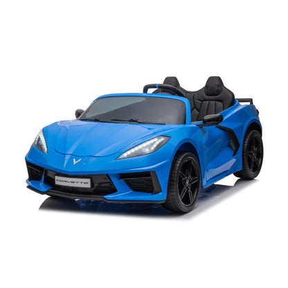 24V Chevrolet Corvette C8 2 Seater Ride on Car Blue