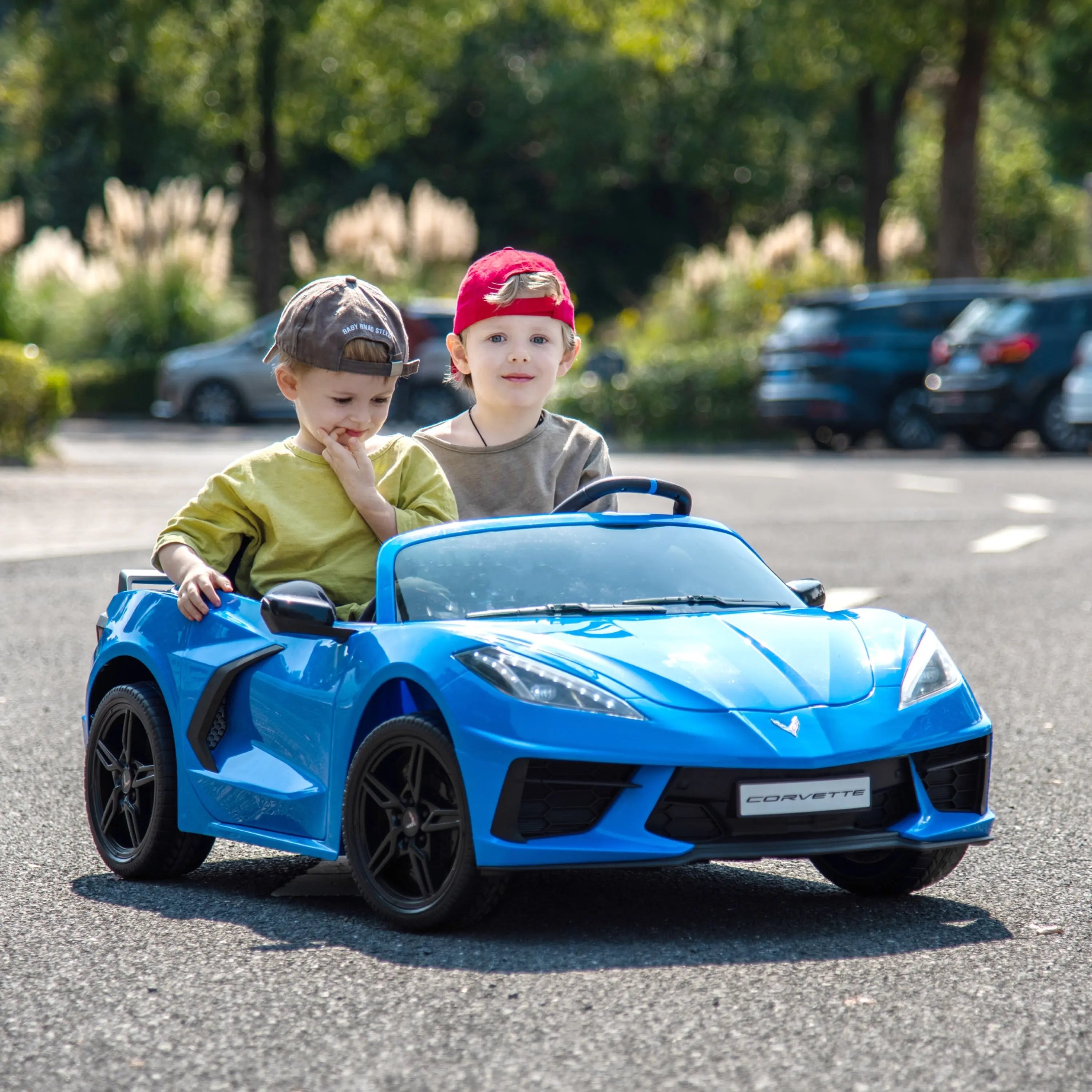 24V Chevrolet Corvette C8 2 Seater Ride on Car - Collectors World Toys
