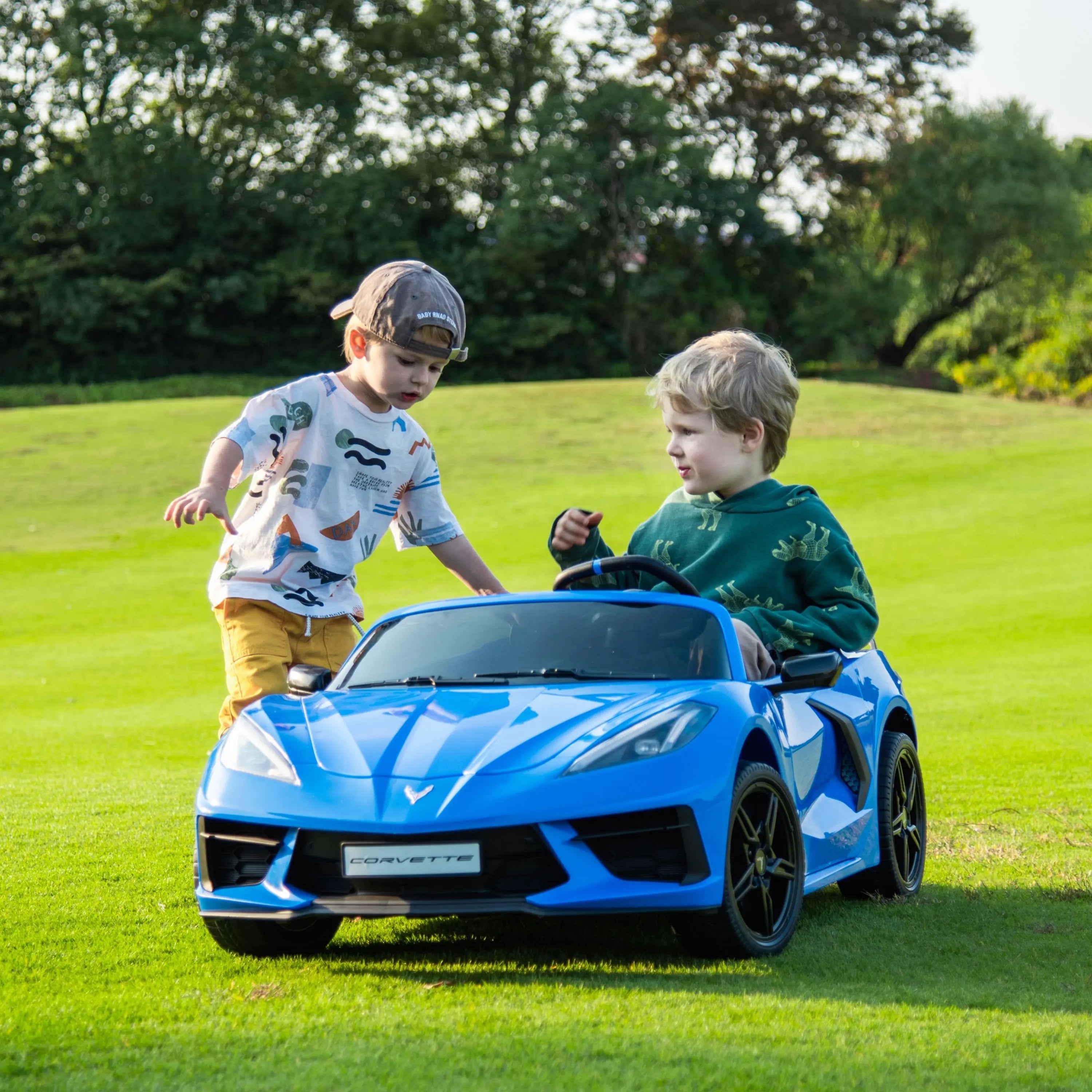 24V Chevrolet Corvette C8 2 Seater Ride on Car - Collectors World Toys