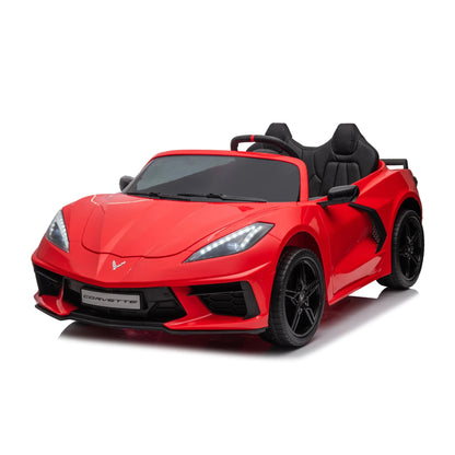 24V Chevrolet Corvette C8 2 Seater Ride on Car Red