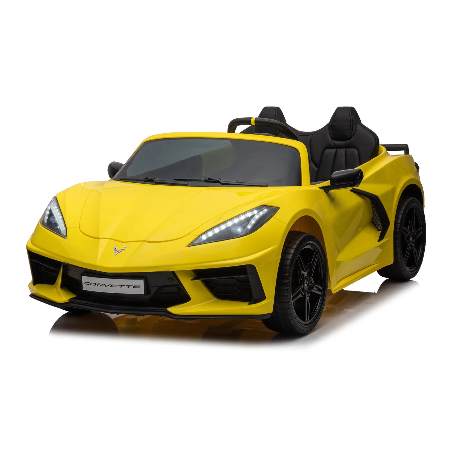 24V Chevrolet Corvette C8 2 Seater Ride on Car Yellow