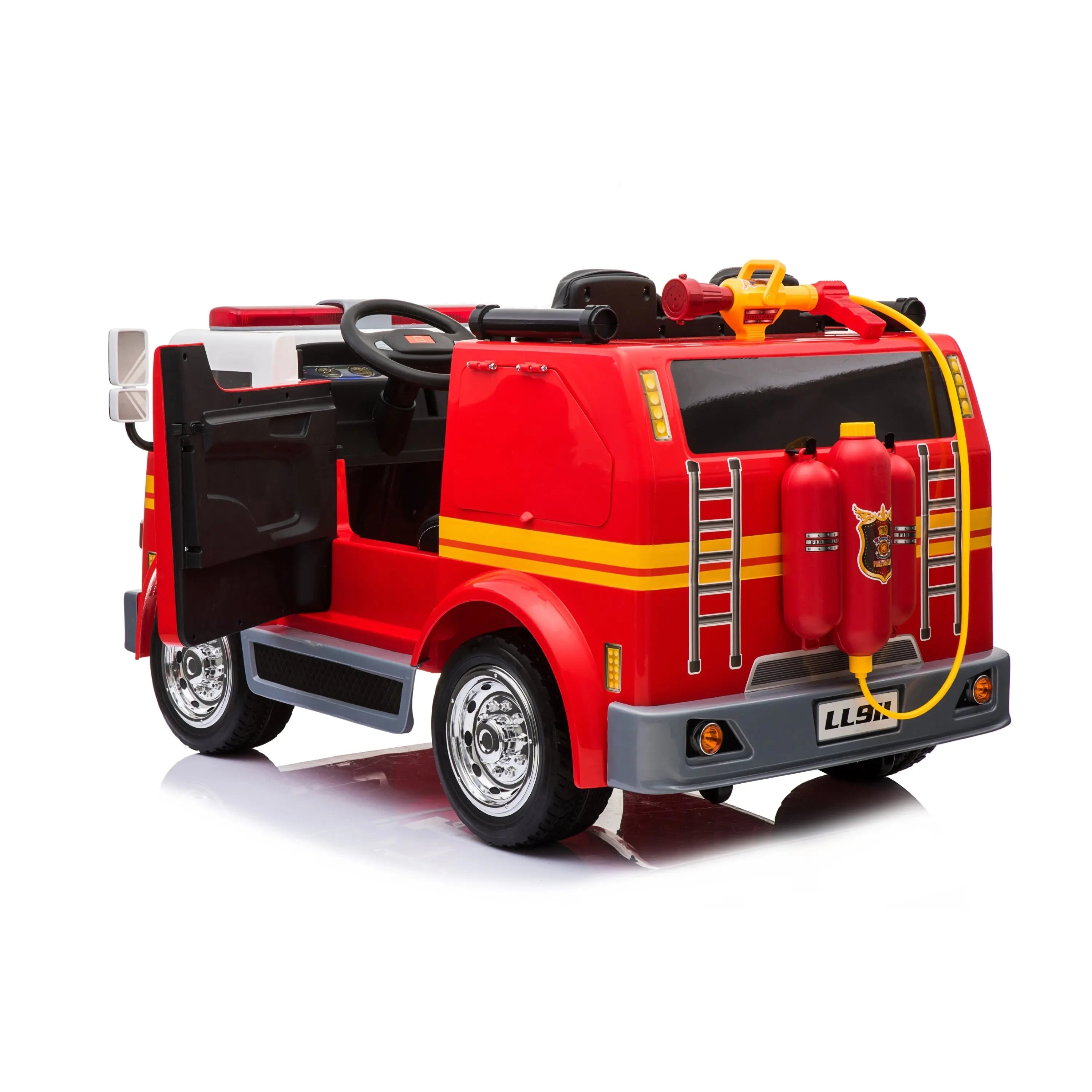 24V Freddo Fire Truck 2-Seater Ride on - Collectors World Toys