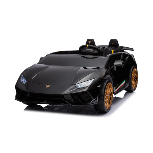 24V Lamborghini Huracan 2 Seater Kids' Electric Ride-On Black