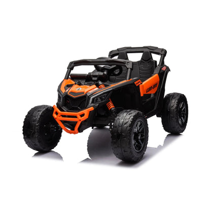 24V Can-Am Maverick 1-Seater UTV - Kids Electric Ride-On Orange