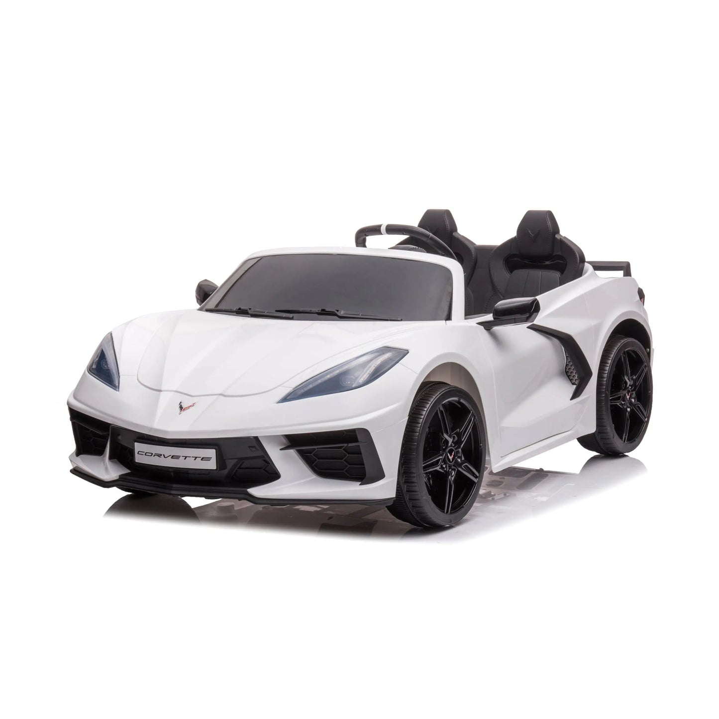 24V Chevrolet Corvette C8 2 Seater Ride on Car White