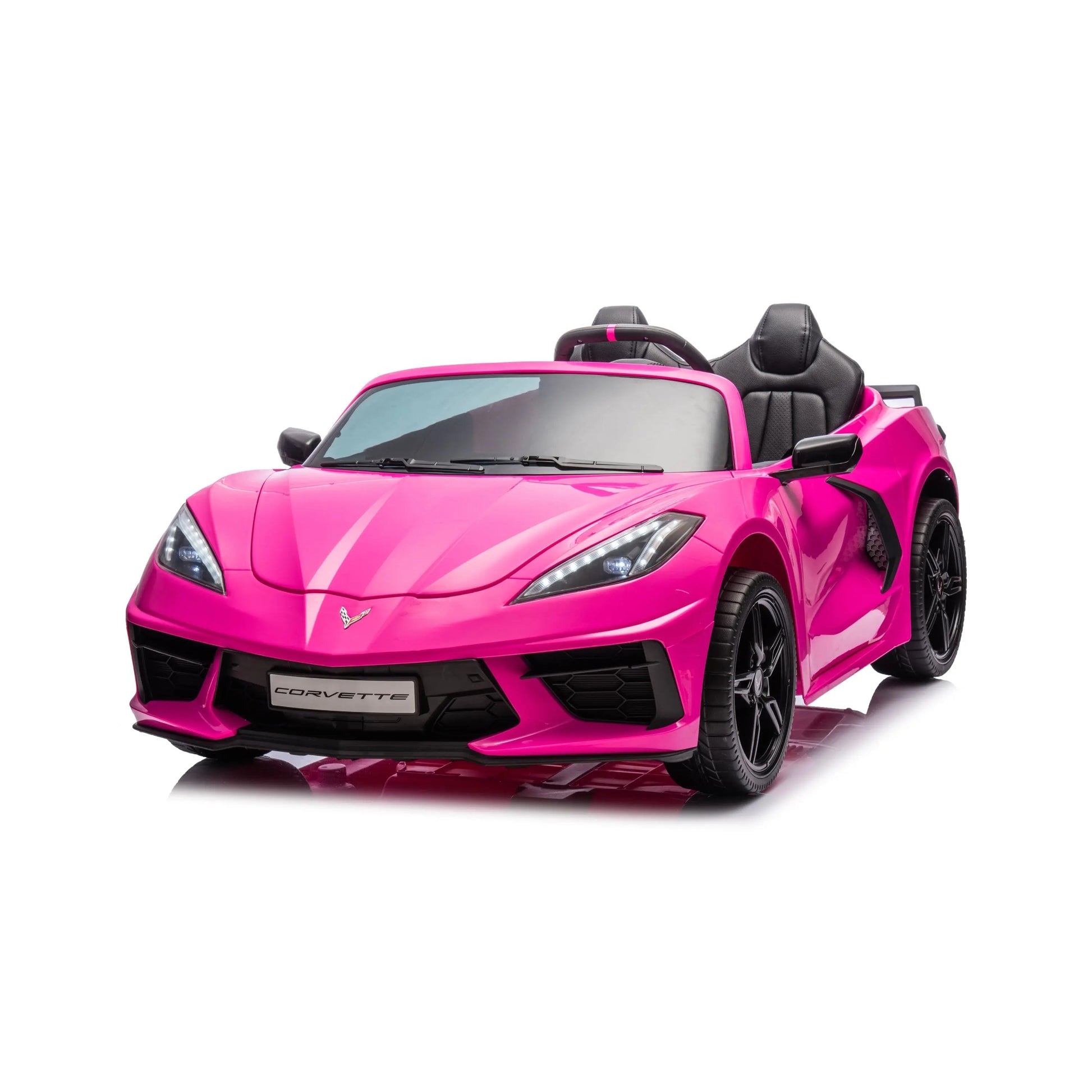 24V Chevrolet Corvette C8 2 Seater Ride on Car Pink