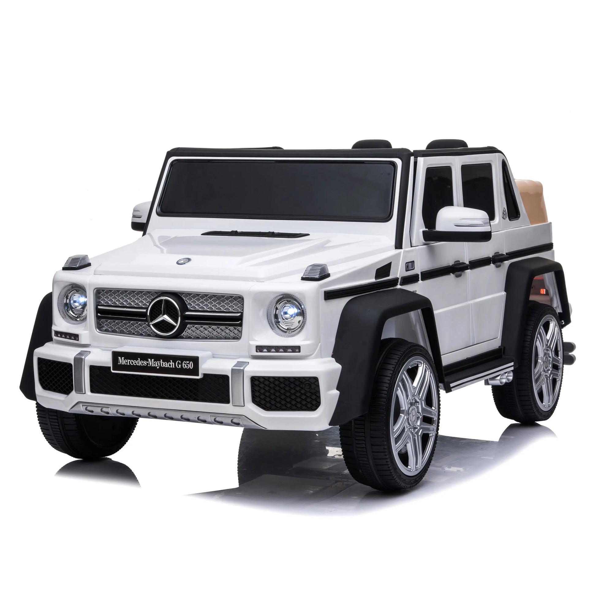12V Mercedes Maybach G650 Landaulet 1 Seater White
