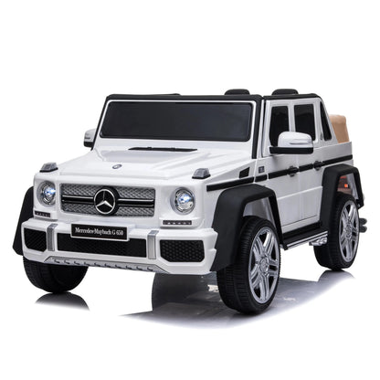 12V Mercedes Maybach G650 Landaulet 1 Seater White