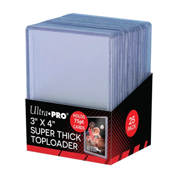 3" x 4" Clear Thick 75PT Toploaders (25ct) Main image