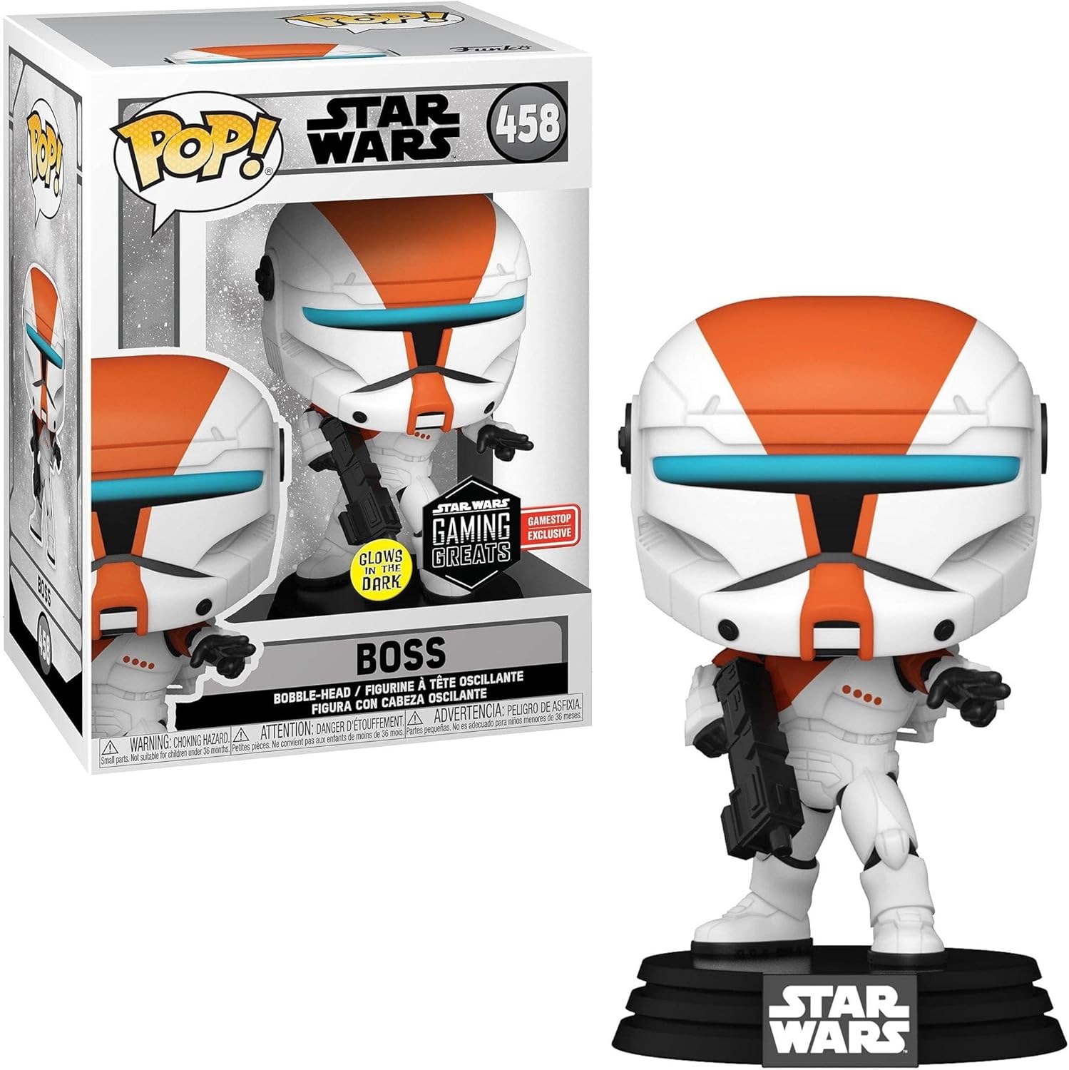 POP! Star Wars: Republic Commando - Boss (Glow) Vinyl Figure Main image
