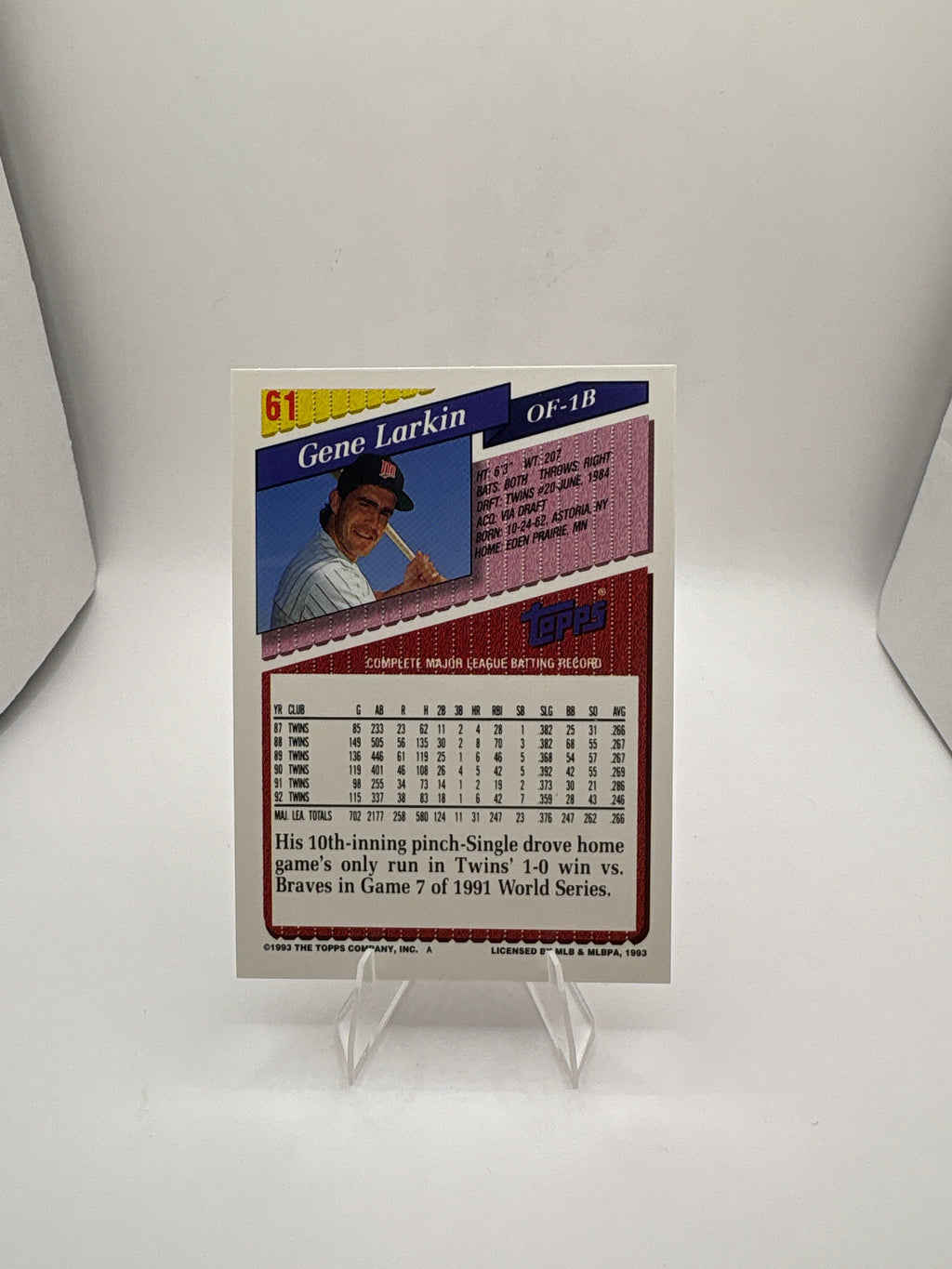Topps Gene Larkin