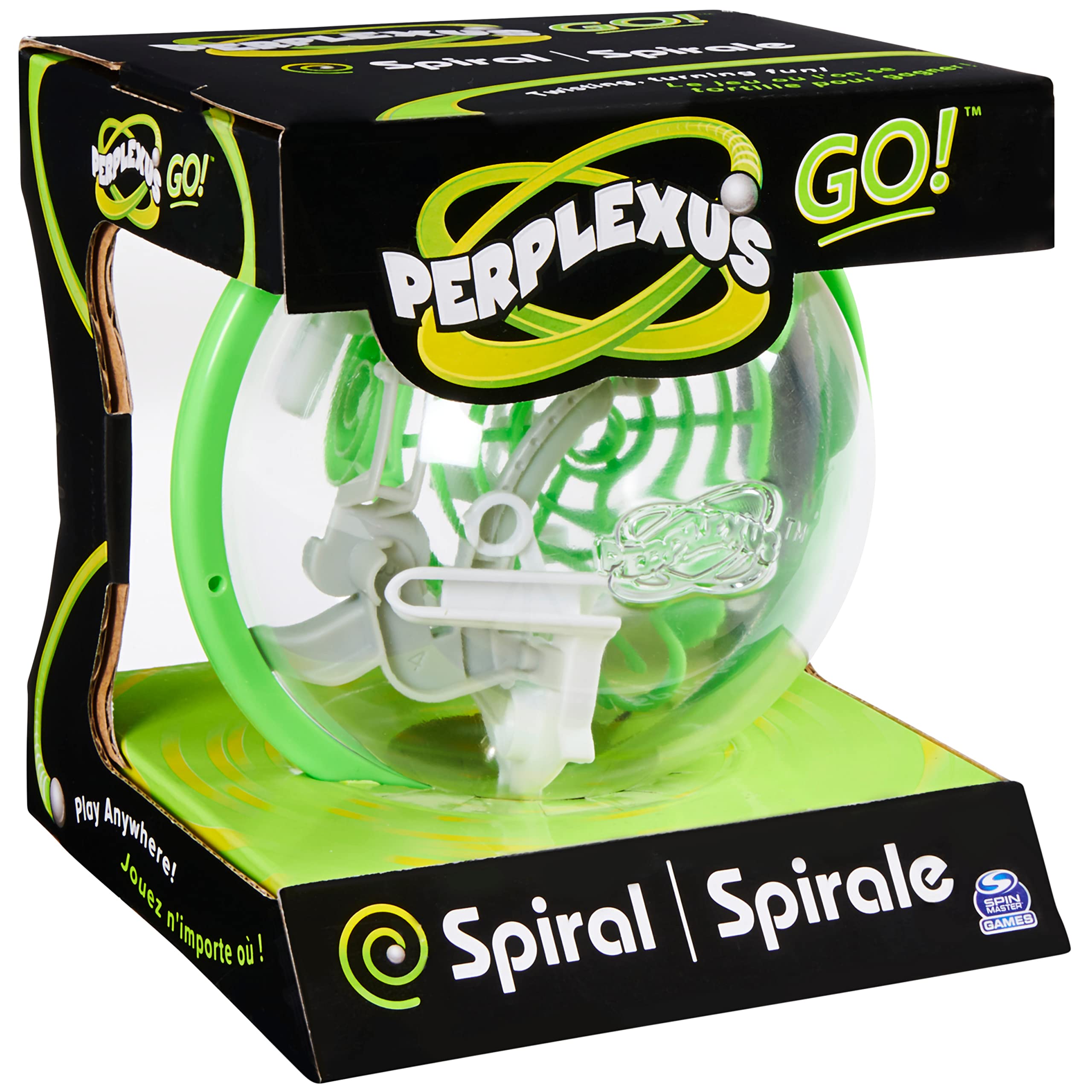 Spin Master: Perplexus GO! Spiral, Compact Challenging Puzzle Maze Skill Game