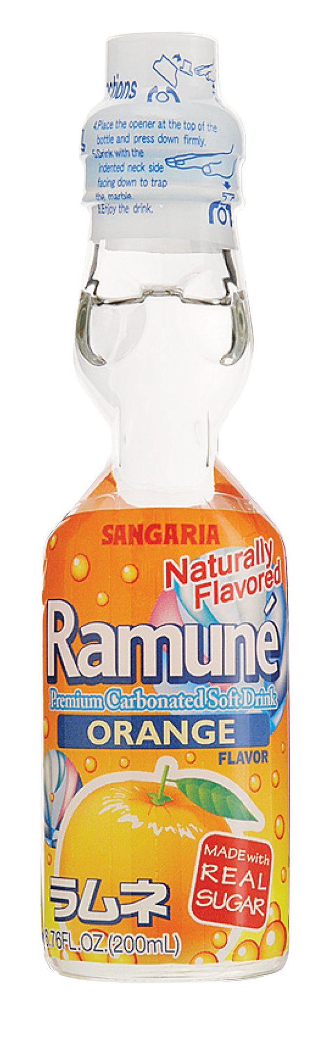 Ramune Orange Flavor (1 Bottle) - Collectors World Toys Hover Image