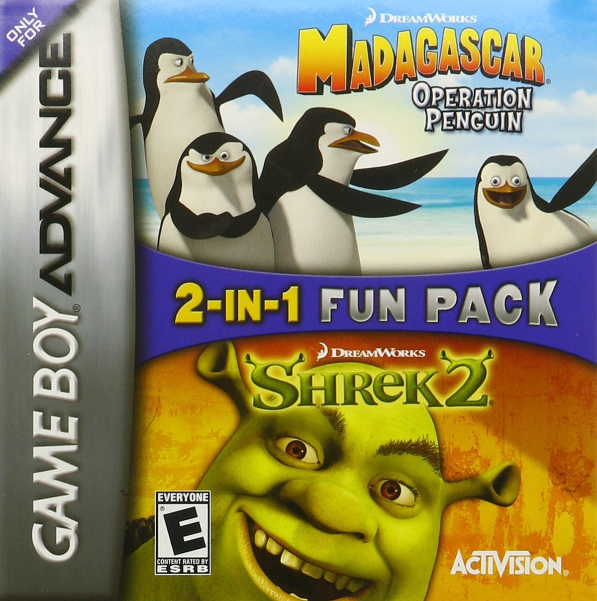 Madagascar Operation Penguin and Shrek 2 (Gameboy Advance) Main image