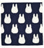Studio Ghibli Silhouette Series (Wash Towel) My Neighbor Totoro Marushin Silhouette Towel Series Dark Blue - Collectors World Toys