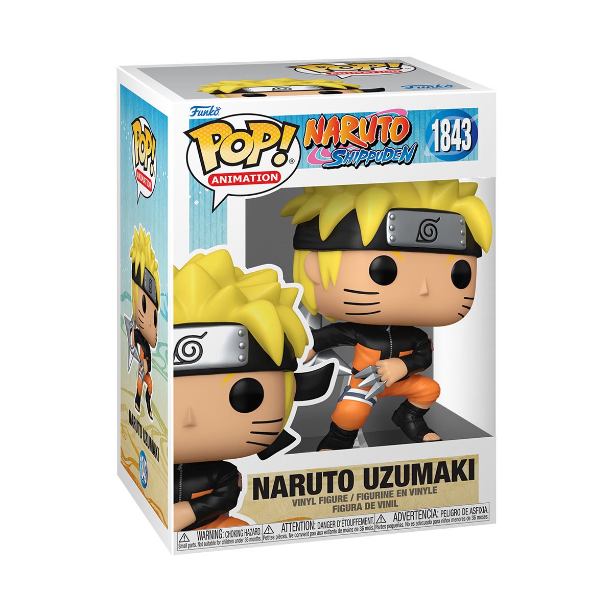 Naruto: Shippuden Naruto Uzumaki with Shuriken Funko Pop! Vinyl Figure #1843 Secondary image