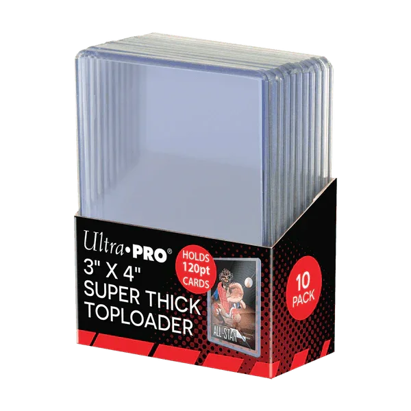 3" x 4" Clear Super Thick 120PT Toploaders (10ct) Main image