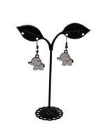 White Elephant earrings