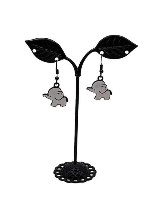 White Elephant earrings
