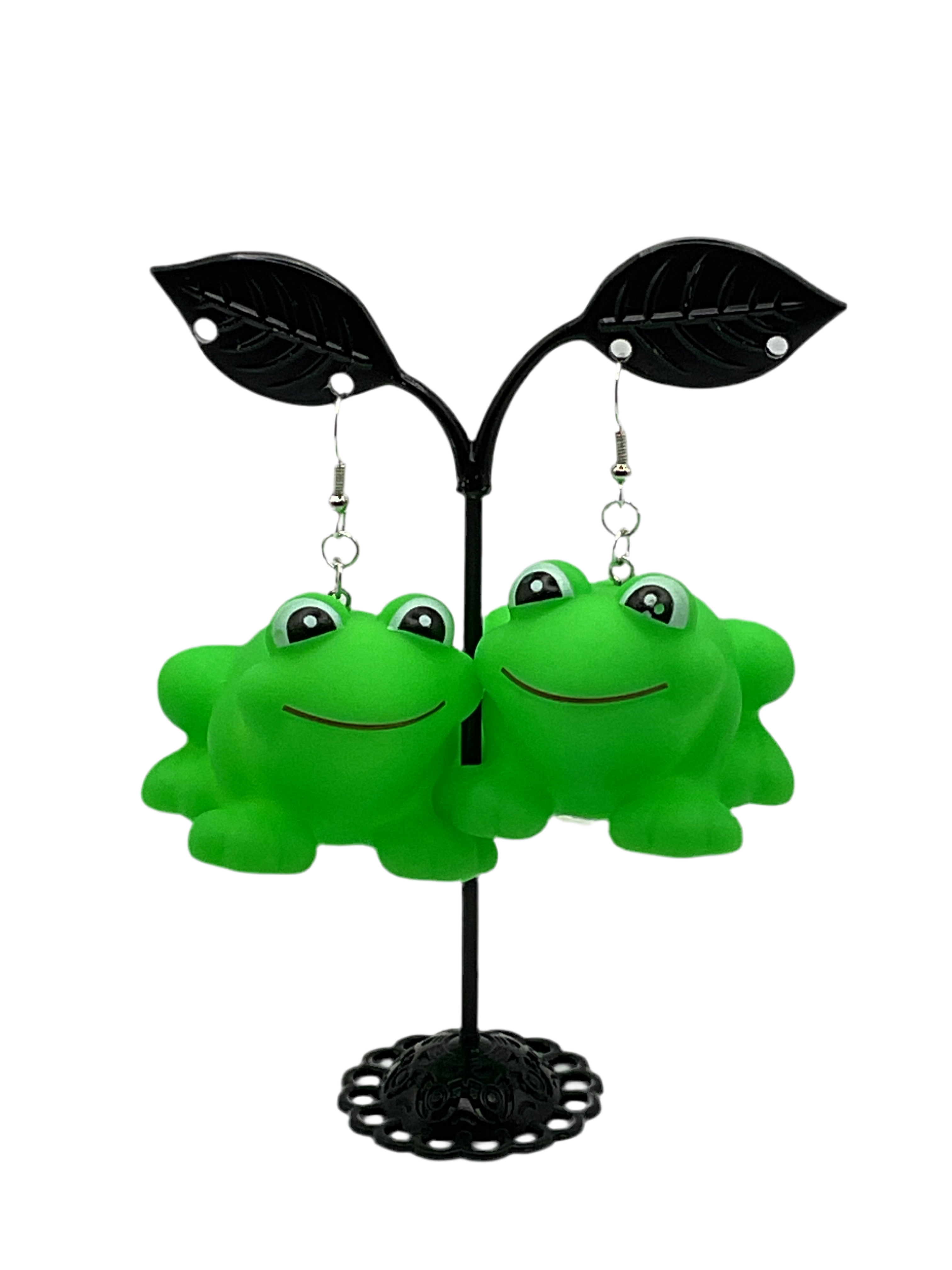 Squeaky Toy Frog Earrings Main image