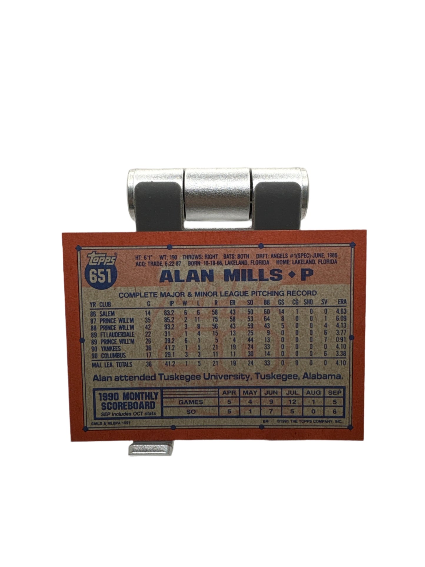 Topps Alan Mills