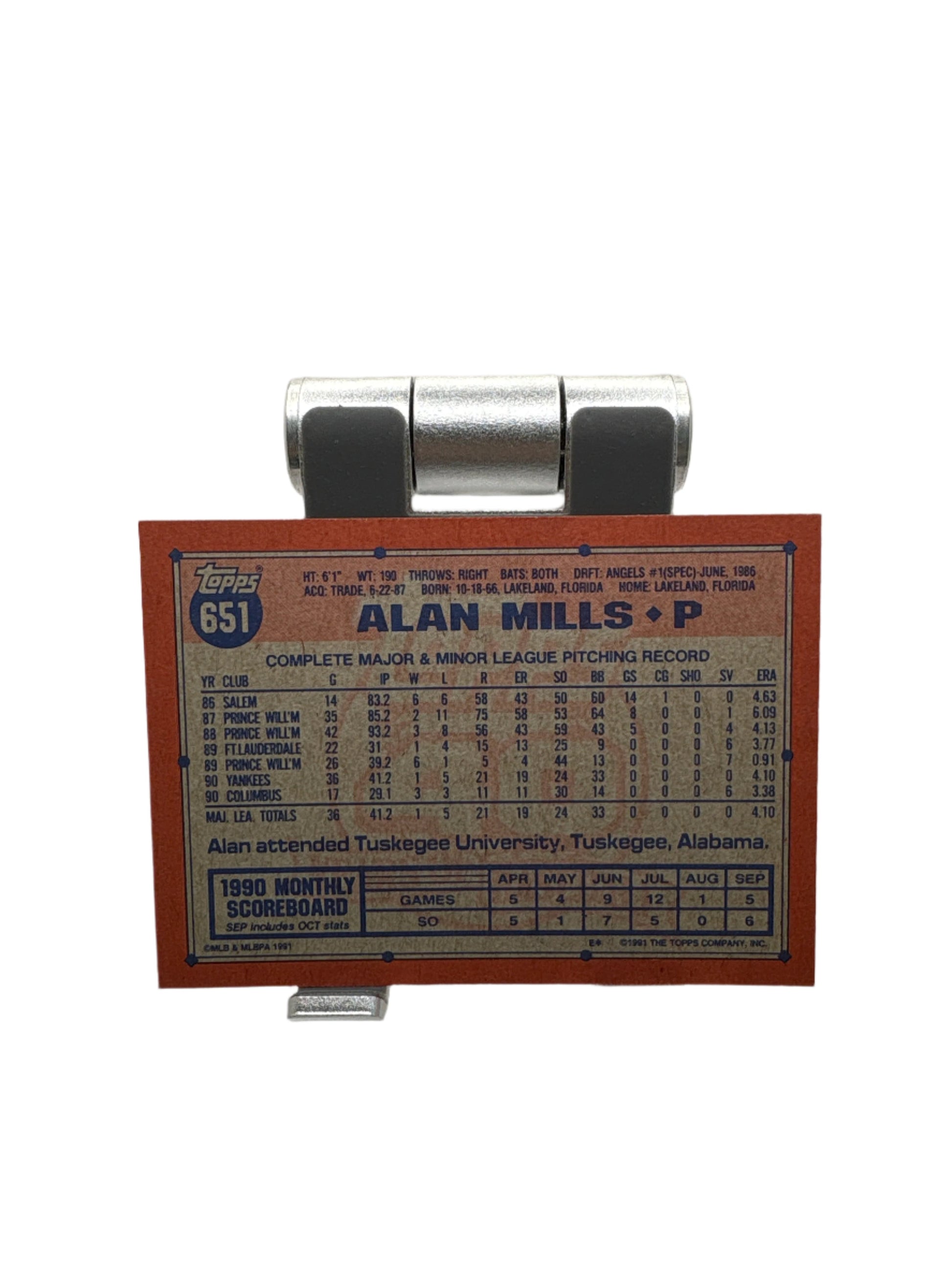 Topps Alan Mills