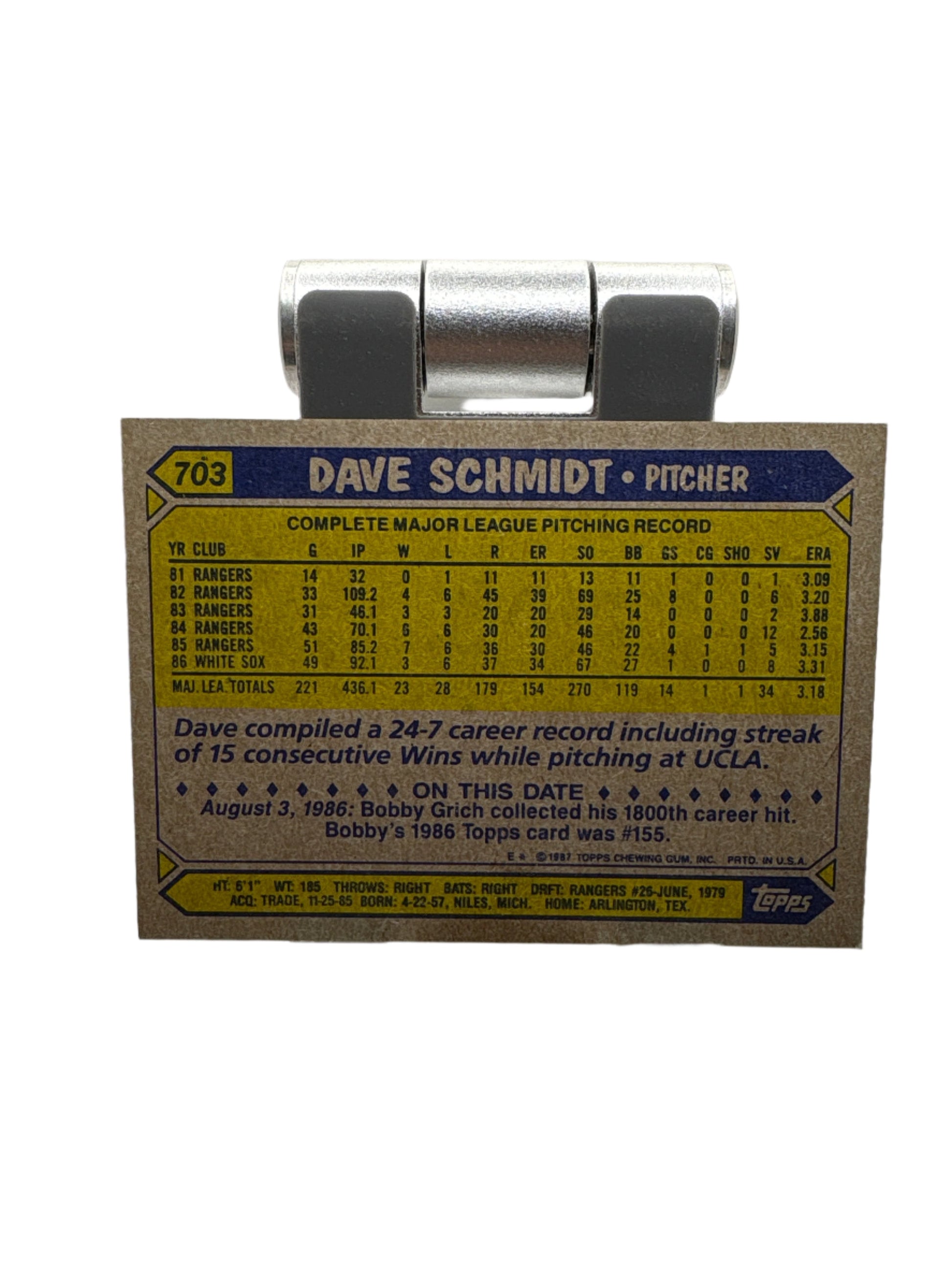 Topps Dave Schmidt