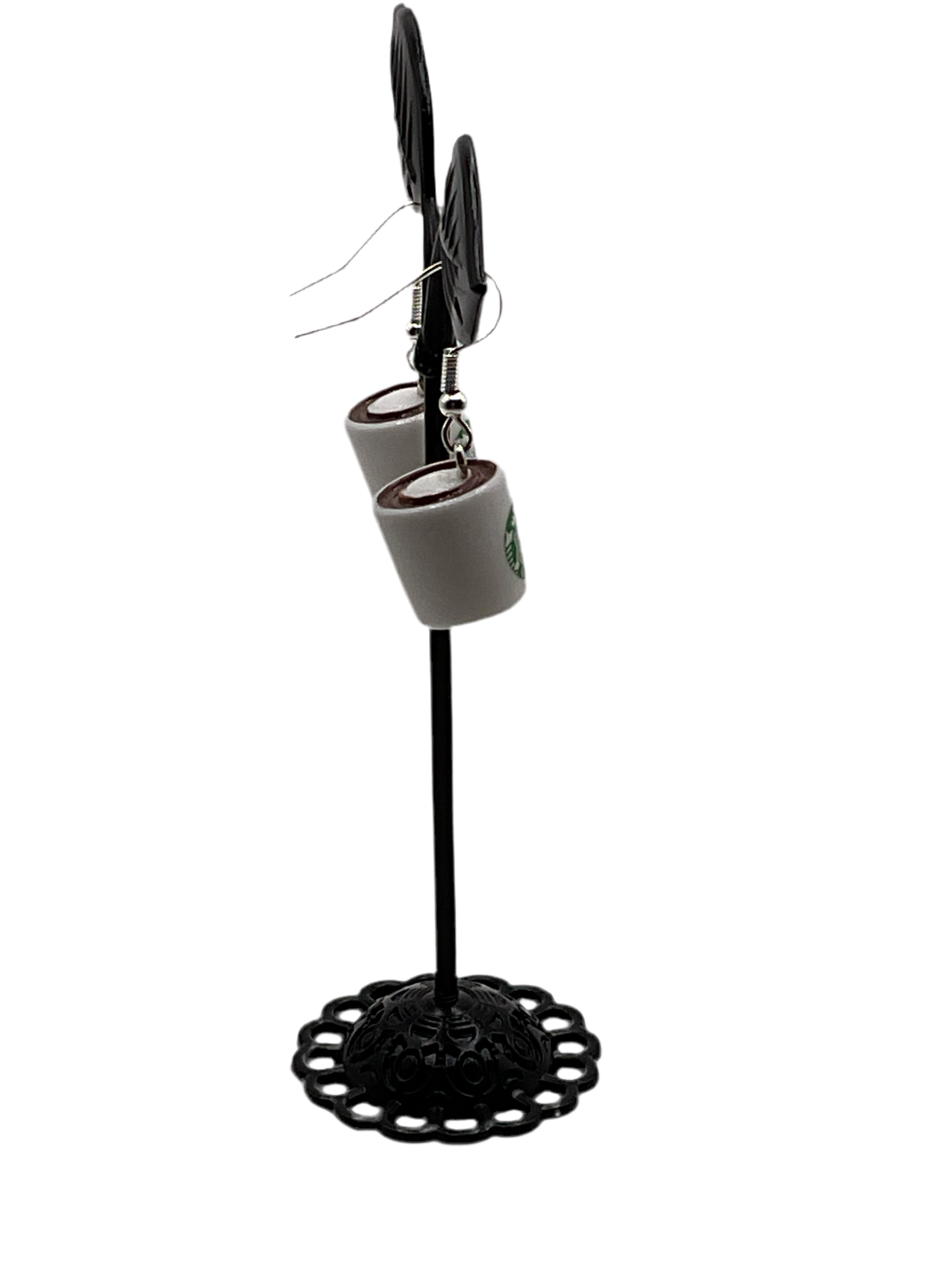 Starbuck's coffee cup earrings