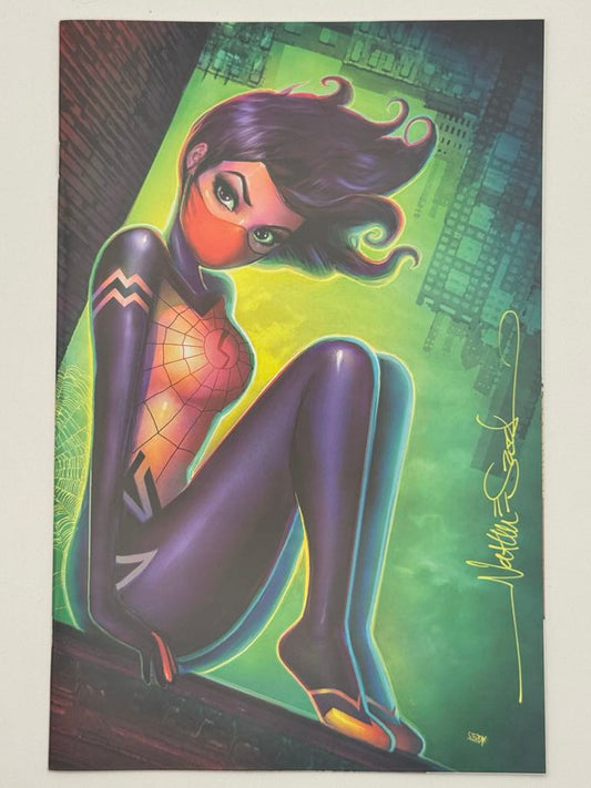 [Signed by Nathan Szerdy] EDGE OF SPIDER-VERSE #1 UNKNOWN COMICS NATHAN SZERDY EXCLUSIVE VIRGIN VAR [IN STOCK] - Collectors World Toys