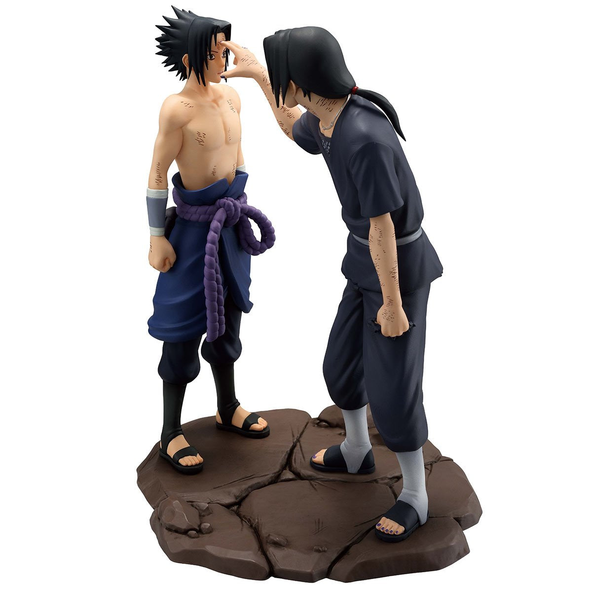 Naruto Shippuden Sasuke and Itachi Uchiha Red Eyes Reflecting the Heart Masterlise Ichibansho Statue - Collectors World Toys