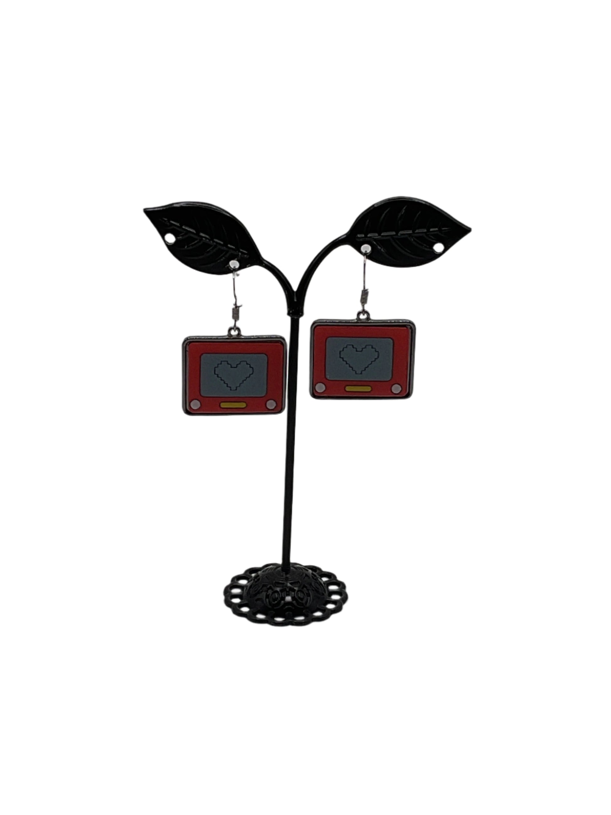 Etch a sketch earrings