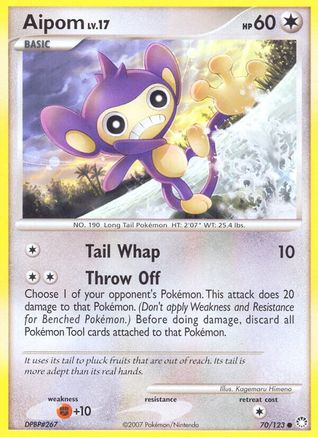 Aipom 070/123 - Mysterious Treasures Main image