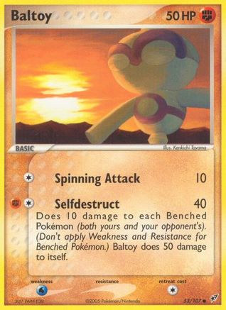 Baltoy 053/107 - Deoxys Reverse Holofoil Main image