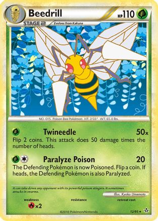 Beedrill 012/95 - Unleashed Reverse Holofoil Main image