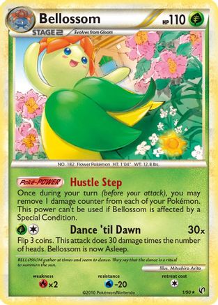 Bellossom 001/90 - Undaunted Holofoil Main image