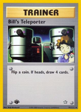 Bill's Teleporter 091/111 - Neo Genesis 1st Edition Main image