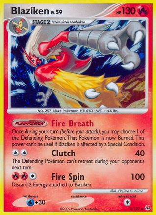 Blaziken 003/127 - Platinum Holofoil Main image