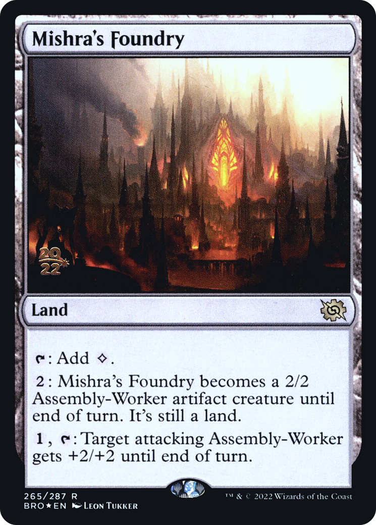 Mishra's Foundry (PRE-265S) - The Brothers' War Promos Foil