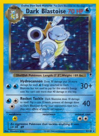 Dark Blastoise 004/110 - Legendary Collection Holofoil