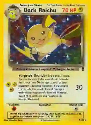 Pokemon: Dark Raichu Legendary Collection 7/110 - Damaged Main image