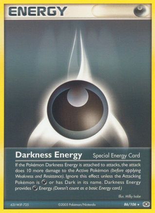 Darkness Energy (Special) 086/106 - Emerald Reverse Holofoil