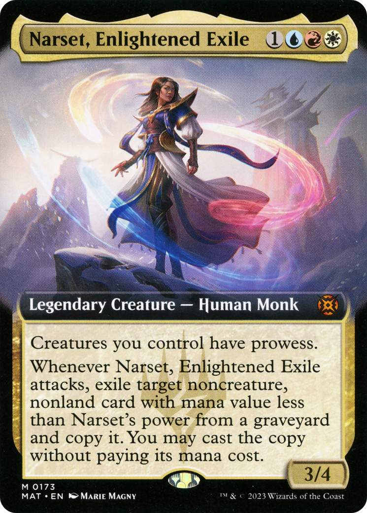 Narset, Enlightened Exile (MAT-173) - March of the Machine: The Aftermath: (Extended Art)