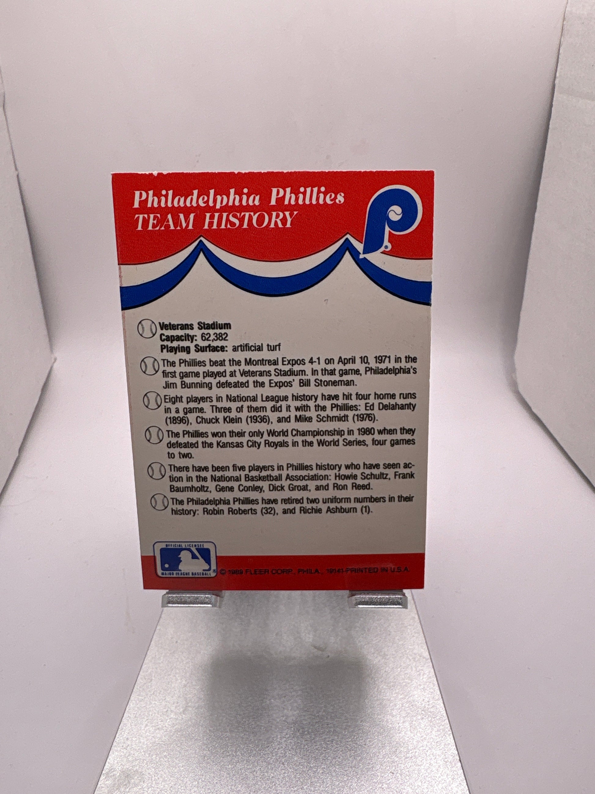 Fleer Philadelphia Phillies Baseball Stickers