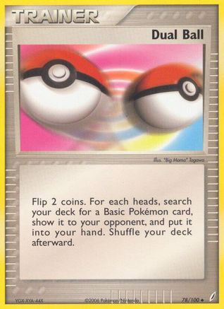 Dual Ball 078/100 - Crystal Guardians Reverse Holofoil